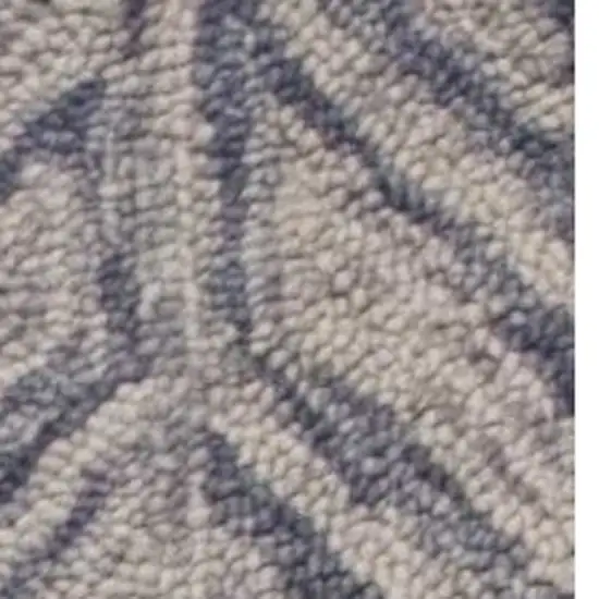 Blue Wool Hand Tufted Area Rug Photo 7