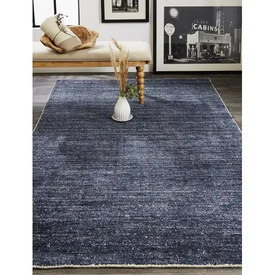 Blue Hand Woven Area Rug Photo 6