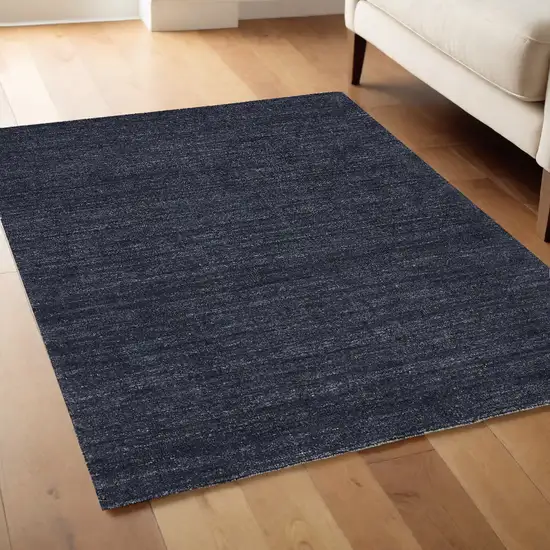 Blue Hand Woven Area Rug Photo 1