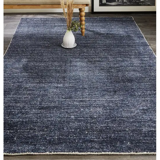 Blue Hand Woven Area Rug Photo 4