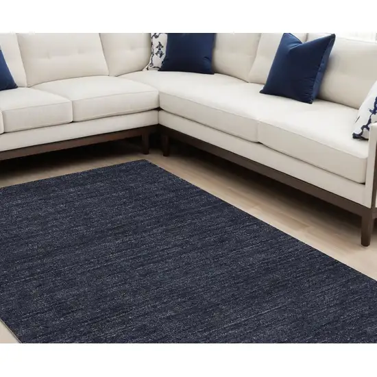 Blue Hand Woven Area Rug Photo 1