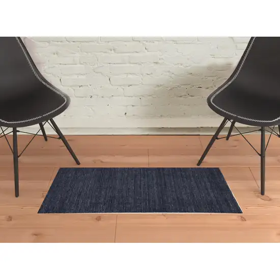 Blue Hand Woven Area Rug Photo 2