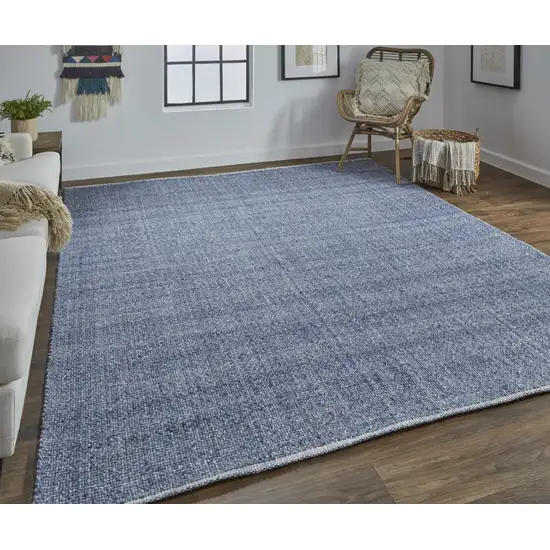 Blue Hand Woven Area Rug Photo 7