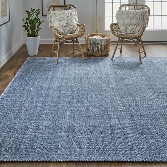 Blue Hand Woven Area Rug Photo 8