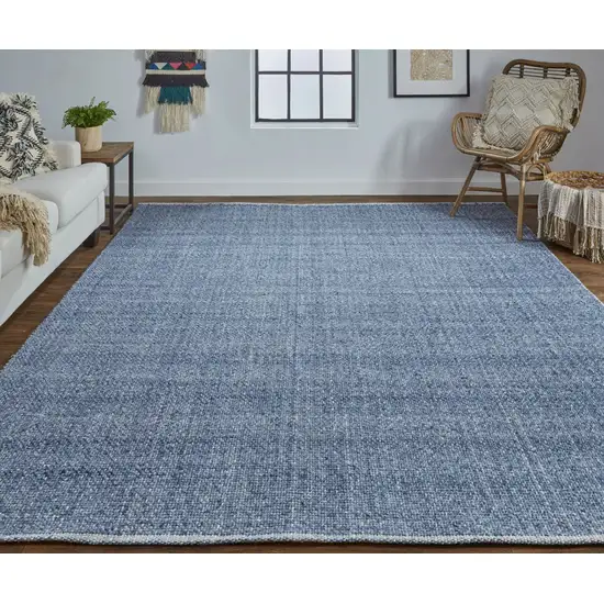 Blue Hand Woven Area Rug Photo 6