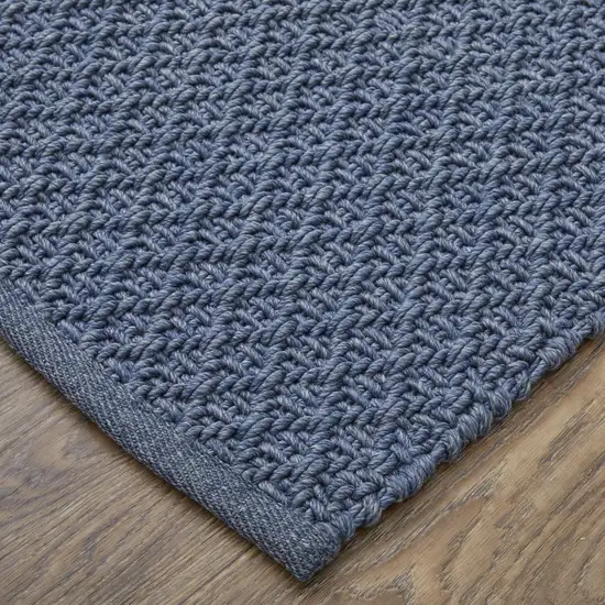 Blue Hand Woven Area Rug Photo 6