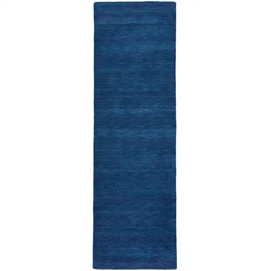 Blue Hand Woven Runner Rug Photo 2