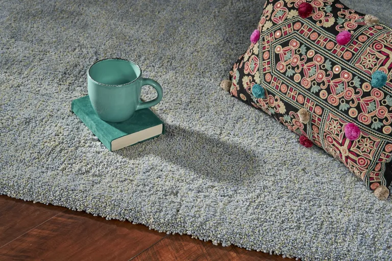 Blue Heather Indoor Shag Rug Photo 4