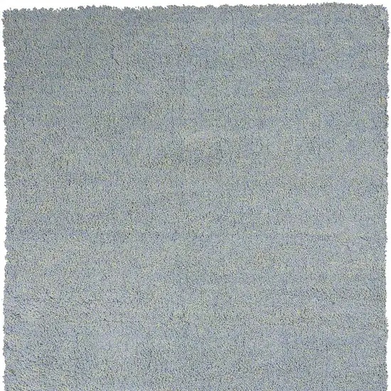 8'X10' Blue Heather Indoor Shag Rug Photo 4