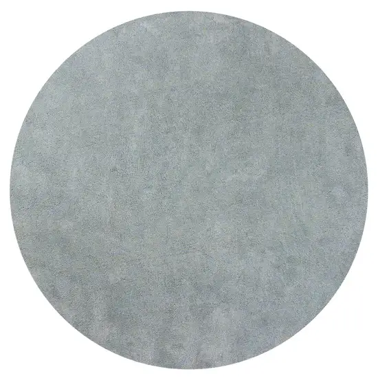 Blue Heather Round Indoor Shag Rug Photo 1