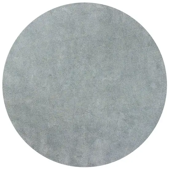 Blue Heather Round Indoor Shag Rug Photo 4