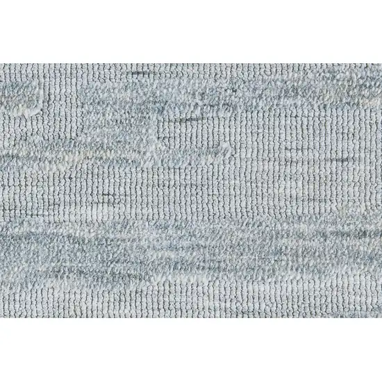 Blue Ivory And Gray Geometric Distressed Stain Resistant Area Rug Photo 9