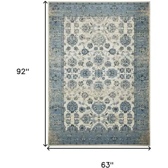 Ivory Oriental Area Rug Photo 6