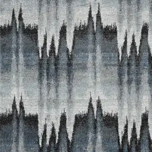 Photo of Blue Ivory Machine Woven Abstract Pulse Area Rug