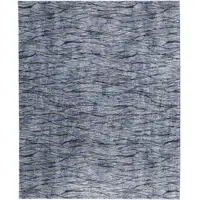 Photo of Blue Ivory and Tan Abstract Power Loom Area Rug