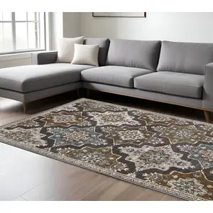 Photo of Blue Medallion Area Rug