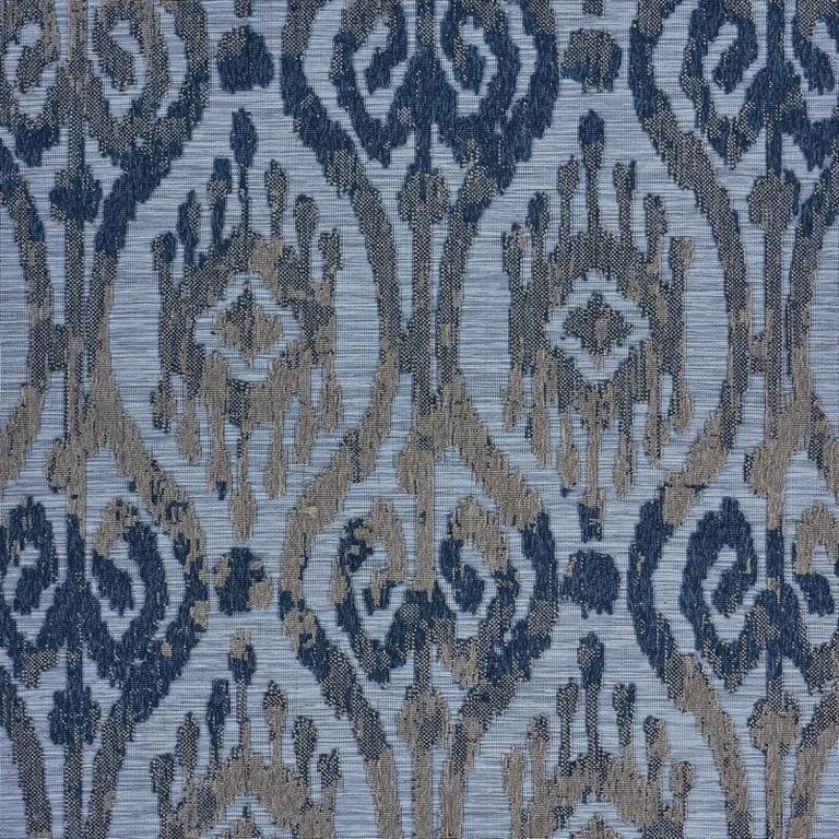 Blue Ogee Pattern Indoor Outdoor Area Rug Photo 2