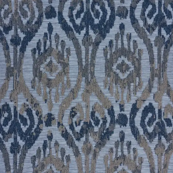 Blue Ogee Pattern Indoor Outdoor Area Rug Photo 2