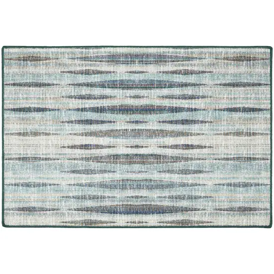 Blue Ombre Tufted Handmade Area Rug Photo 5