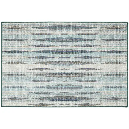 Blue Ombre Tufted Handmade Area Rug Photo 1