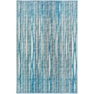 Photo of Blue Ombre Tufted Handmade Area Rug