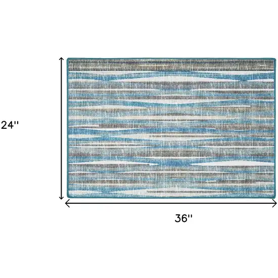 Blue Ombre Tufted Handmade Area Rug Photo 8