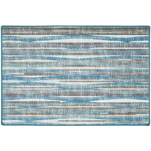 Photo of Blue Ombre Tufted Handmade Area Rug