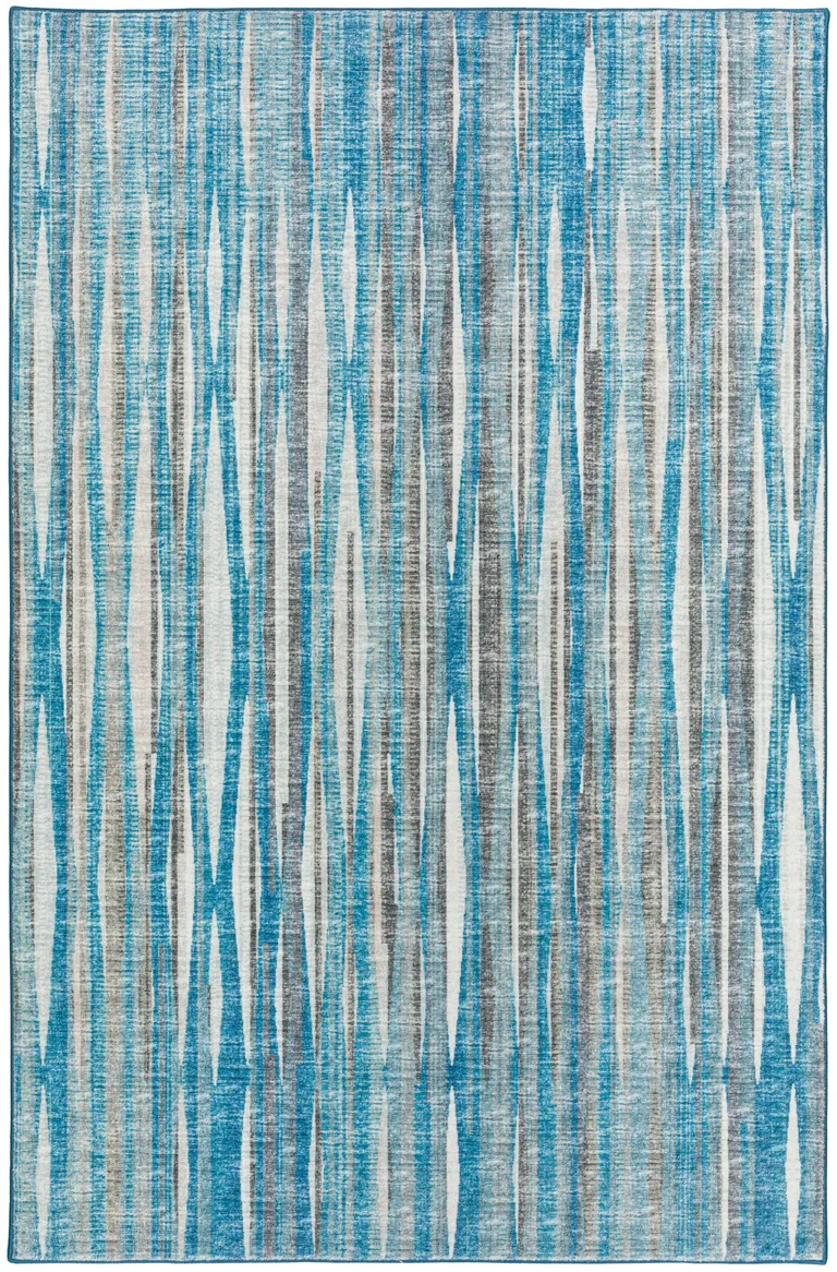 Blue Ombre Tufted Handmade Area Rug Photo 1