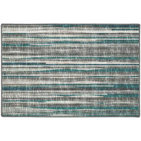 Blue Ombre Tufted Handmade Area Rug Photo 5