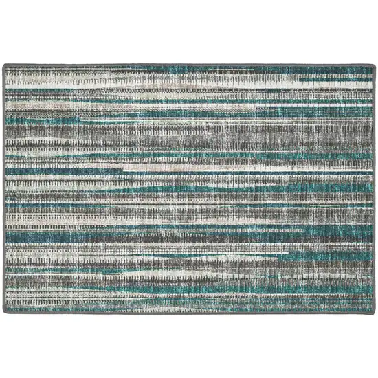 Blue Ombre Tufted Handmade Area Rug Photo 1