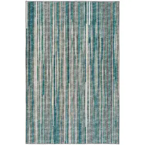 Photo of Blue Ombre Tufted Handmade Area Rug