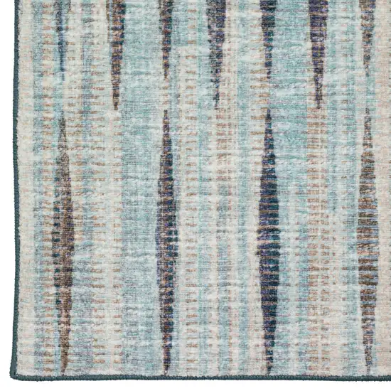 Blue Ombre Tufted Handmade Runner Rug Photo 3