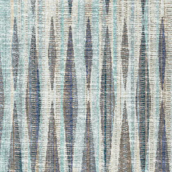 Blue Ombre Tufted Runner Rug Photo 5