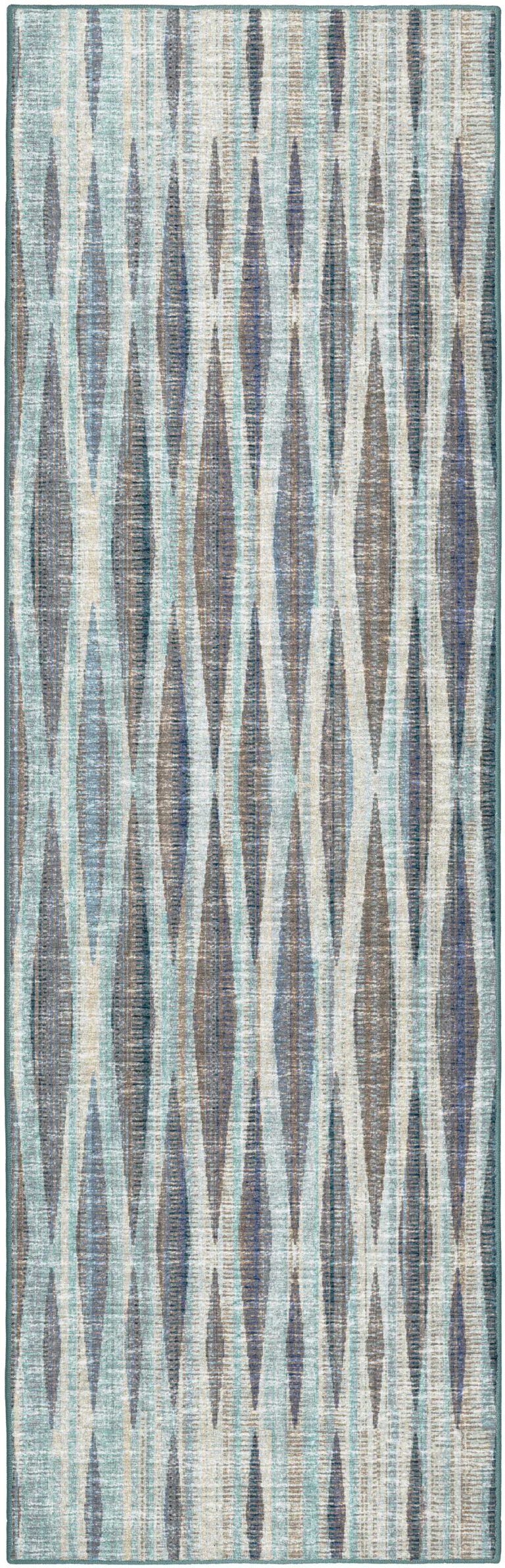 Blue Ombre Tufted Runner Rug Photo 1