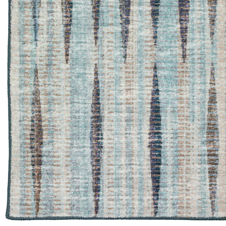 Blue Ombre Tufted Runner Rug Photo 3