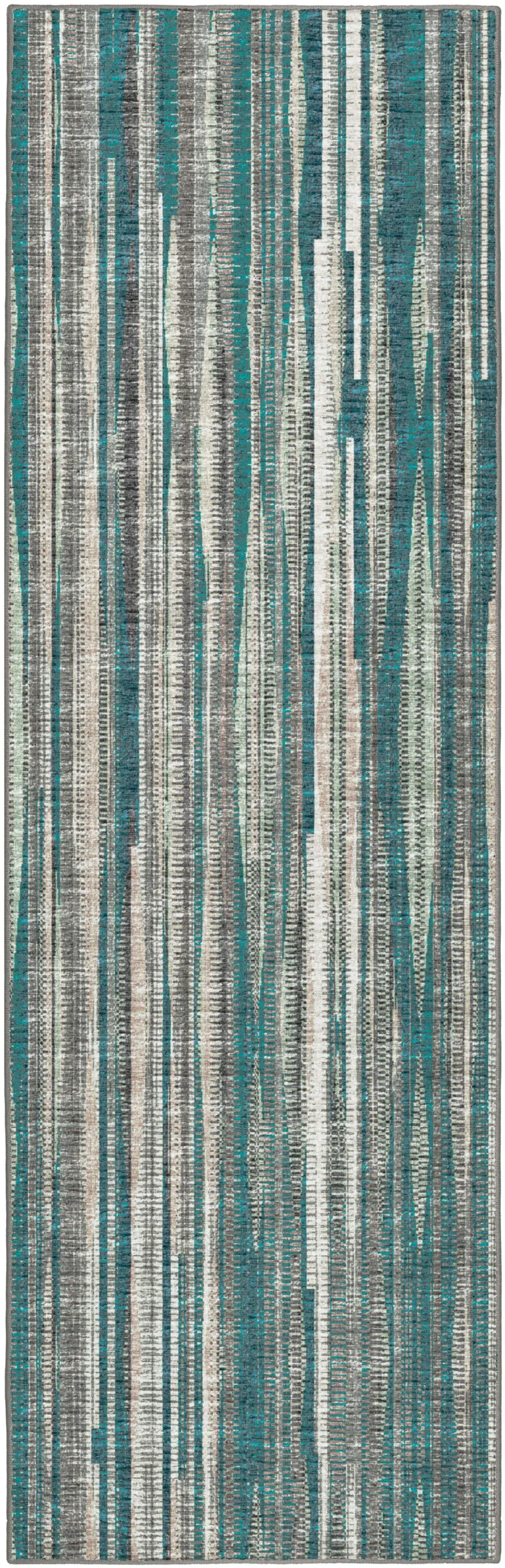 Blue Ombre Tufted Runner Rug Photo 1