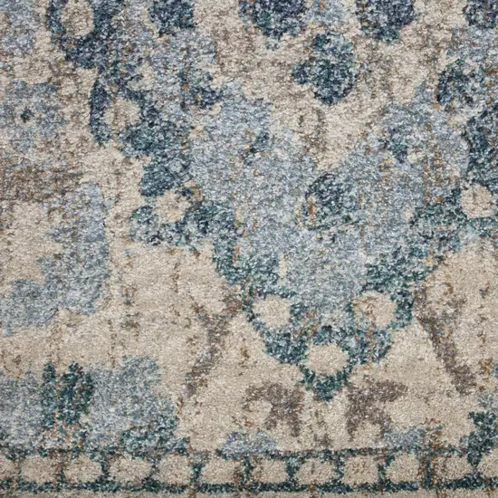 Blue Oriental Area Rug Photo 6