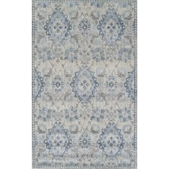 Blue Oriental Area Rug Photo 4