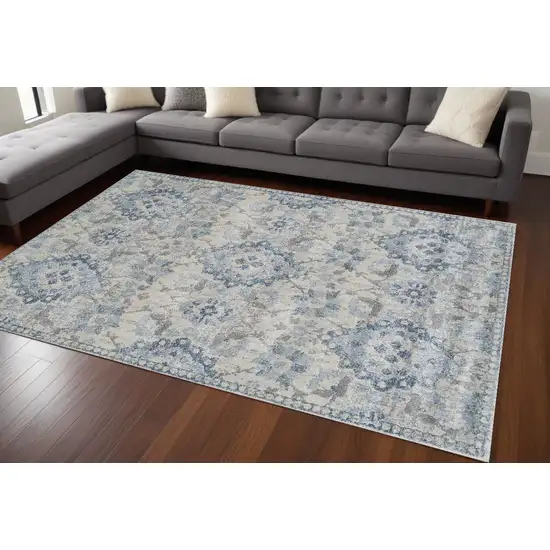 Blue Oriental Area Rug Photo 1