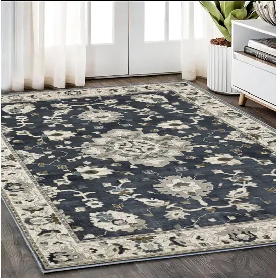 Blue Oriental Area Rug Photo 1