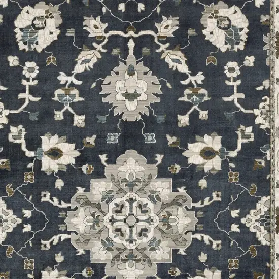 Blue Oriental Area Rug Photo 7