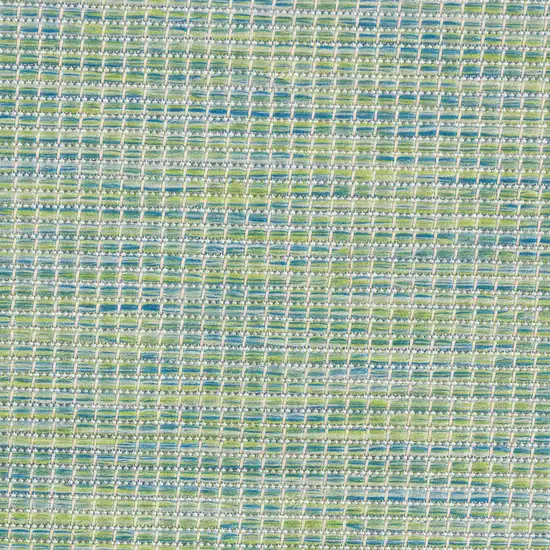 Blue and Green Indoor Outdoor Area Rug Photo 6