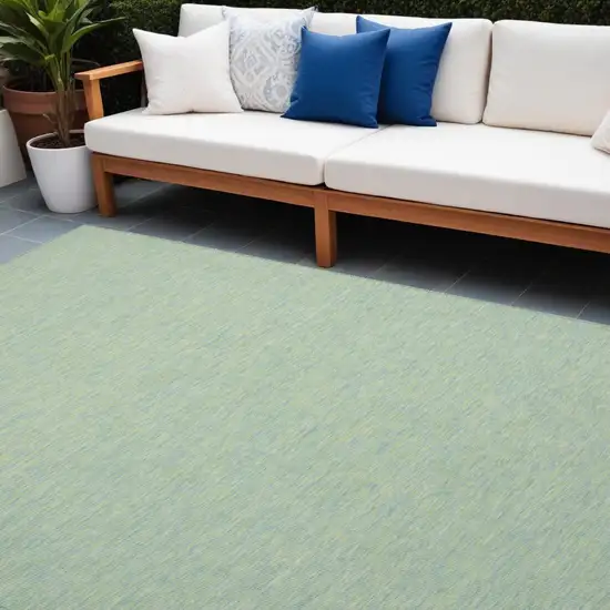 Blue and Green Indoor Outdoor Area Rug Photo 1