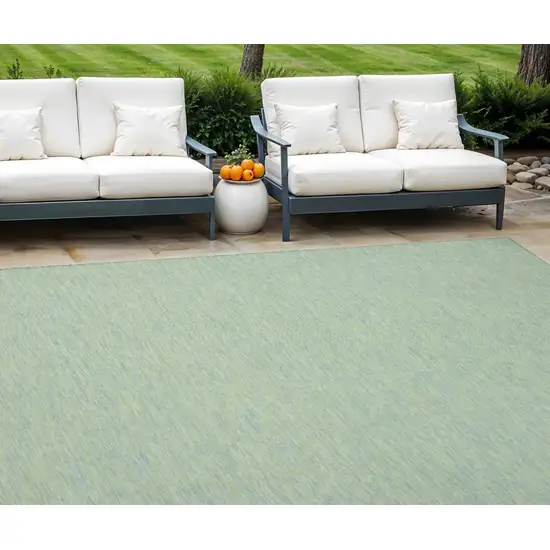 Blue and Green Indoor Outdoor Area Rug Photo 1