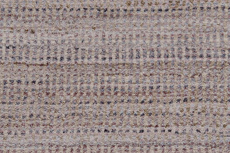 Blue Purple And Tan Ombre Hand Woven Area Rug Photo 5