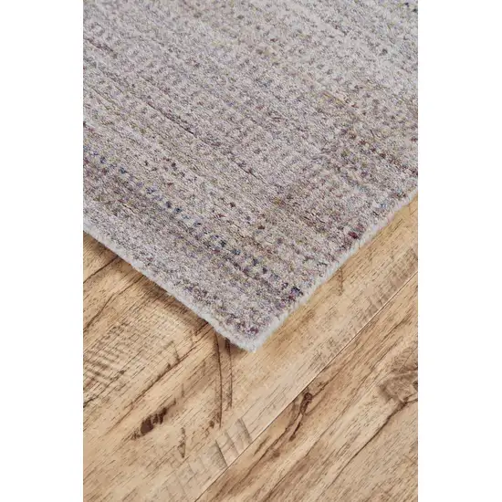 Blue Purple And Tan Ombre Hand Woven Area Rug Photo 4