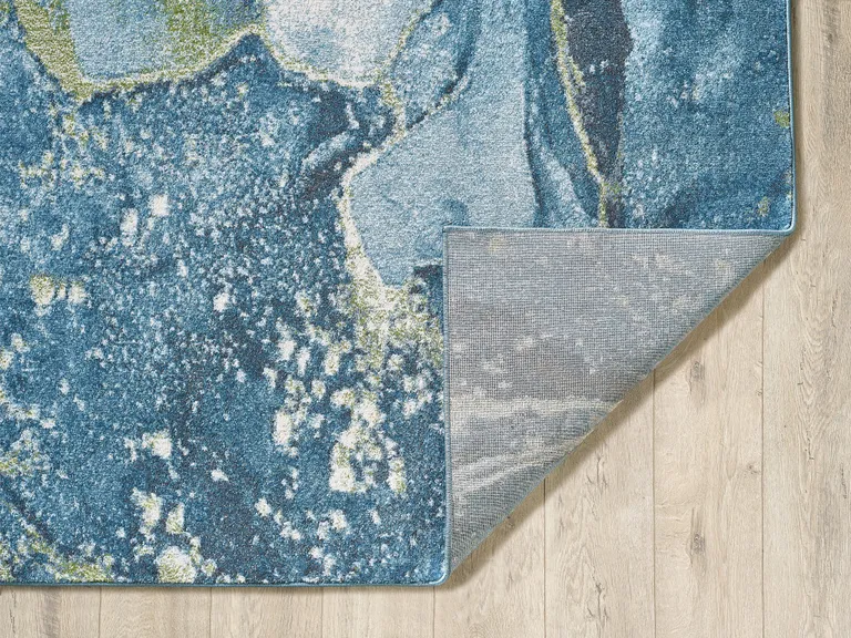 Blue Sage Abstract Stone Modern Area Rug Photo 5