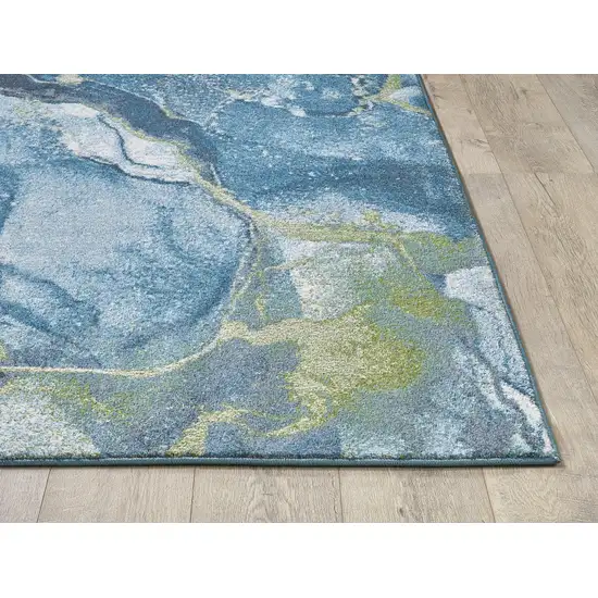 Blue Sage Abstract Stone Modern Area Rug Photo 4