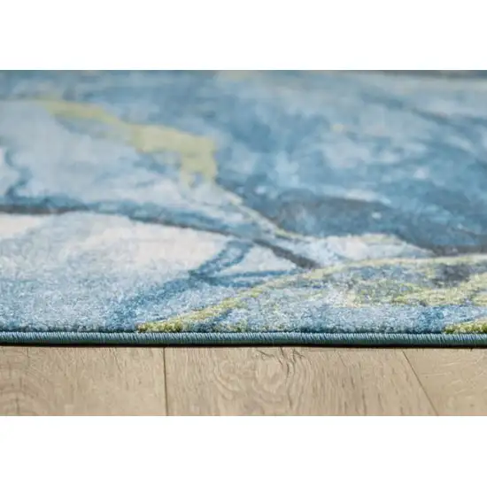 Blue Sage Abstract Stone Modern Area Rug Photo 3