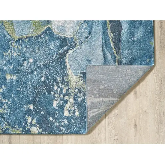 Blue Sage Abstract Stone Modern Area Rug Photo 5